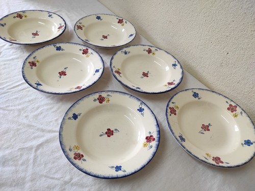 Anciennes assiettes creuses - 6,
