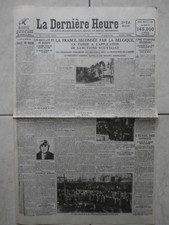 LE JOURNAL LA DERNIERE HEURE du 11 Janvier 1923