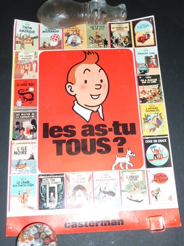 Tintin kuifje rare - kuifje, affiche