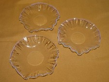 Lot de 3 bobèches en verre
