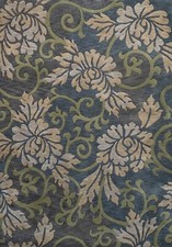 Tapis Vintage Vert En Laine