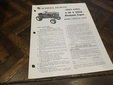 WHEEL HORSE TRACTOR Original Manual Owners 8 Hp 4 Speed Aluminum Engine 1-0276 
