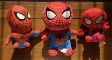Marvel Spider-Man Plushies , Lot Of 3, 