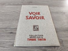 [Hergé] Tintin - Voir et Savoir : Le Chemin de fer, série 1,6 chromos et sa poch
