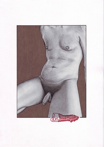 Croquis dessin art masculin - art, nu