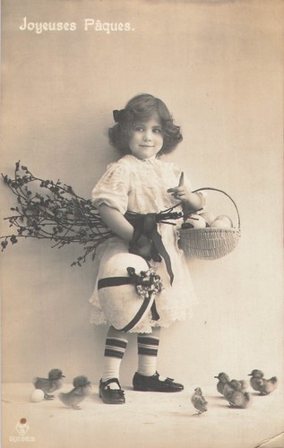 Paques petite fille - cp,