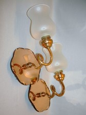 Paire d'appliques vintage en