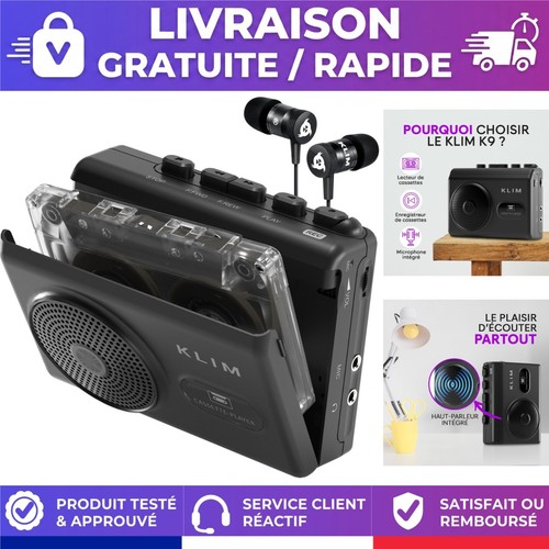 Klim lecteur cassette audio - k9,