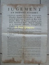 PLACARD 1752 : CONDAMNATION