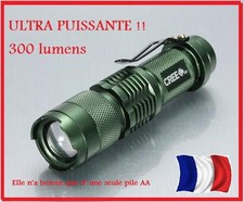 ULTRA PUISSANTE Mini Lampe LED Torche de Poche survie aventure voyage 300  lux