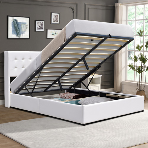 Lit coffre dehoussable tête - -,
