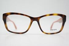 Lunettes Prada VPR 24R Marron Orange Argent Ovales Monture De Lunettes Neuves
