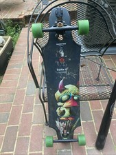 RARE 38” Maestro Bustin Evil Demon Duck Longboard Skateboard 8ply Maple COMPLETE