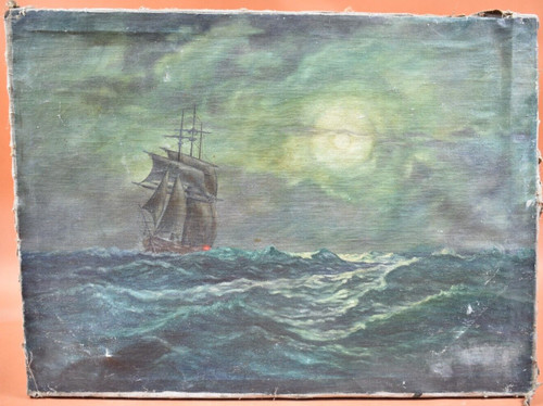 Peinture huile sur - l'huile,