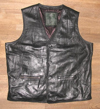 -HM- Gilet Pour Hommes En Cuir