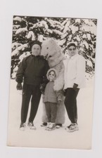 old photo ?️ Villars snow family 1957 bear costume