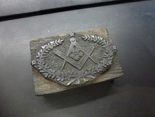 cachet tampon franc macon,6x4cm,XIXème,poids 97g