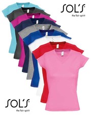 SOLS Femmes T-Shirt Uni En