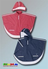 Playshoes Cape de Pluie Enfants Poncho Plaid Long Dos Rouge Bleu 116 B 152