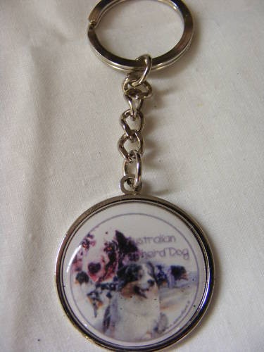 Porte clés métal chien - en,