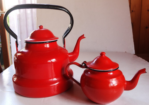 Vintage bouilloire et - vintage,