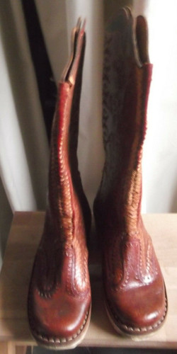 Bottes cow boy cuir - bottes,