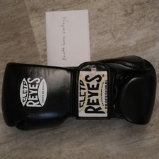 Great Condition CLETO REYES Boxing hookloop Gloves  10oz Black - Japan Exclusive