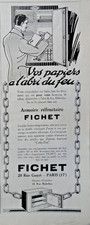 PRESS ADVERTISEMENT 1925 REFRACTORY CABINET DOUBLE SHEET STEEL ENVELOPE