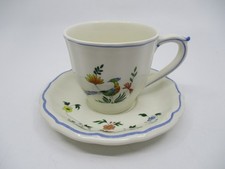 GIEN OISEAUX DE PARADIS CUP & SAUCER  - 3" x 3 1/4"    1408C