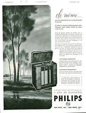 Vintage Philips 1937 Magazine Issue Radio Advertising