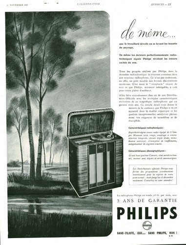 Publicité ancienne radio