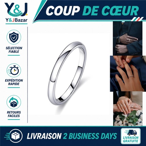 Bague homme femme acier