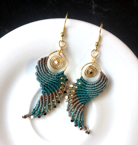 Boucles oreilles ailes - d'oreilles,