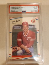1988 Fleer Update Chris Sabo #U-87 Glossy (RC) Psa 9