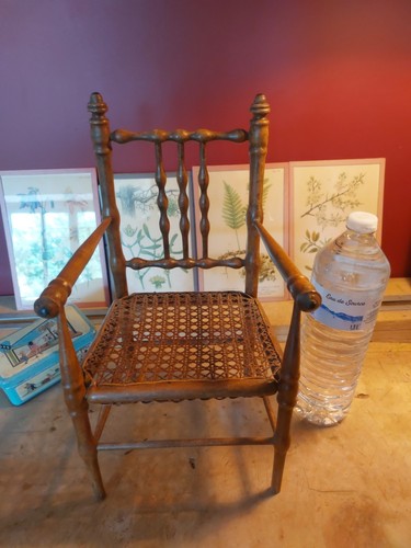 Chaise poupée ancienne - , bois