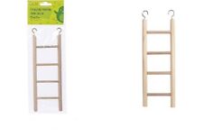 Echelle en Bois pour Cage à Oiseaux Perruche Perroquet 22x7cm Exercice Escalade