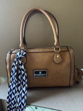 Ted Lapidus Bag Brown Leather With Shoulder Strap