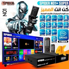 Satellite Receiver Spider NO1+Super 4K.ULTRA.HD System Linux TV Box ريسفر سبايدر