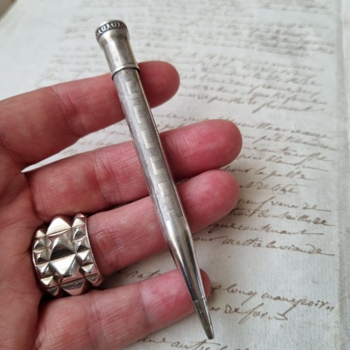 Porte mine stylo crayon argent - mine,