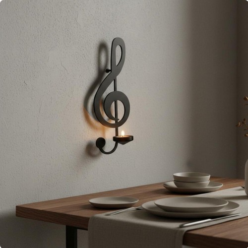 Bougeoir forme note - forme,