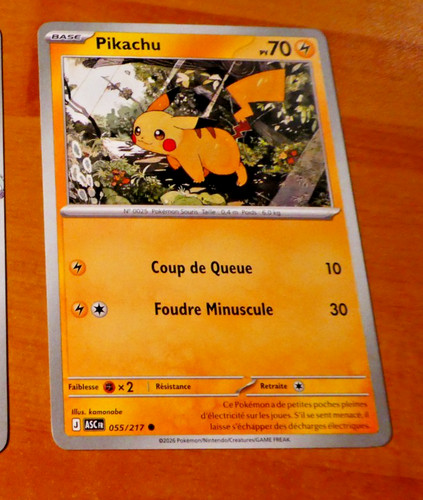 Pokemon card carte - card, asc