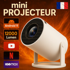 Mini projecteur 4K HY300 Pro Android 11 Wifi6 Portable 260ANSI Home Cinéma