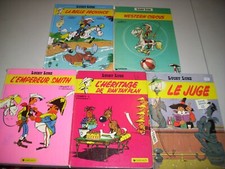 Lot de 5 BD Lucky Luke