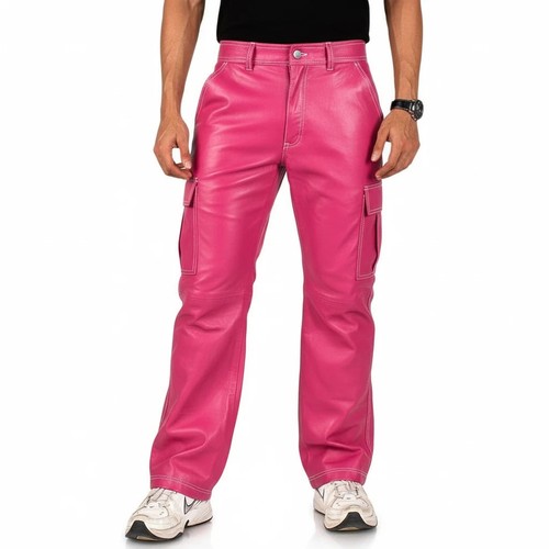 Pantalon cuir motard - en,