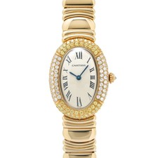 CARTIER Baignoire WB5008D8 white WATCH 618797