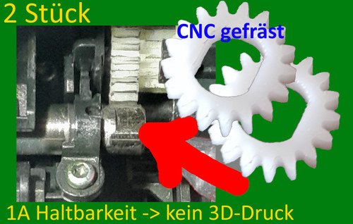 Engrenage fraisé pour hp - 2x,