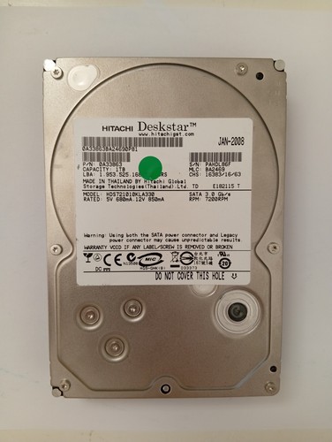 Disque dur hitachi deskstar - dur, 1