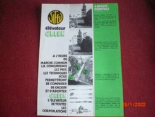 OLD ADVERTISING LEAFLET GREEN ELEVATOR BY SIFEV   