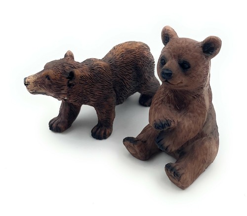 Polyresin figurine ours - figurine, brun