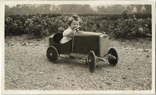 ANTIQUE PHOTO - VINTAGE SNAPSHOT - PEDAL CAR CART - CAR 7
